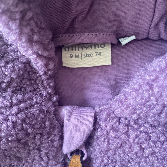 Like New Purple Fleece Winter Bunting Suit - Picture 3 of 5